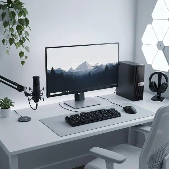 Alt view image 5 of 7 - Dell Gaming Desktop Computer PC, Intel Core i5-8500 3.00GHz, 16GB DDR4 RAM, 256GB SSD, NVIDIA GeForce GT 1030, 24 Inch LED Monitor, Display Port, HDMI Port, WiFi, RGB Keyboard & Mouse, Windows 11 Pro