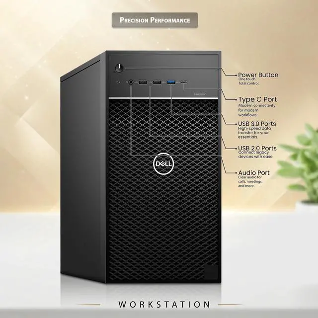 Alt view image 2 of 7 - Dell 3630 Gaming Desktop Computer Tower, Intel Core i7-8700 3.20GHz, 32GB DDR4 RAM, 1TB SSD, NVIDIA GeForce GTX 1050Ti, 24 Inch LED Monitor, Display Port, HDMI Port, WiFi, RGB Keyboard & Mouse,Win11
