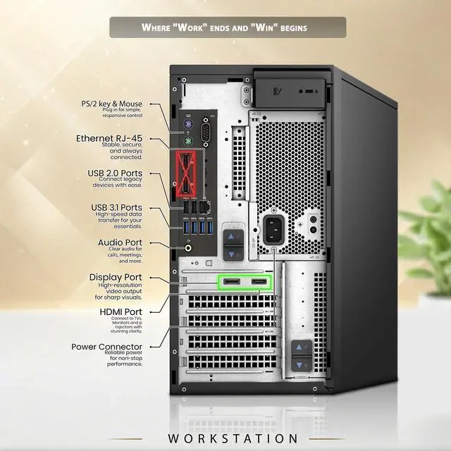 Alt view image 3 of 7 - Dell 3630 Gaming Desktop Computer Tower, Intel Core i7-8700 3.20GHz, 32GB DDR4 RAM, 1TB SSD, NVIDIA GeForce GTX 1050Ti, 24 Inch LED Monitor, Display Port, HDMI Port, WiFi, RGB Keyboard & Mouse,Win11