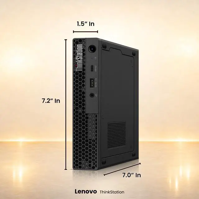 Alt view image 3 of 5 - Lenovo P340 Desktop Mini PC, Intel Core i5-10th, 8GB DDR4 RAM, 128GB SSD, Wi-Fi, Wireless Keyboard and Mouse, Windows 11 Pro, Offices and Casual Computing, Desktop PC (Renewed)