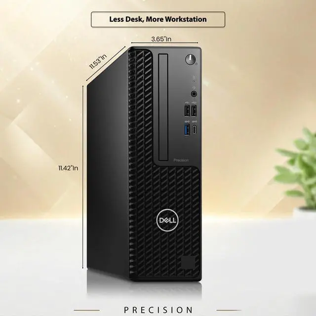Alt view image 4 of 6 - Dell Precision 3440 Business Desktop Computer PC, Intel Core i5-10500 3.10GHz, 12MB Smart Cache, 16GB DDR4 RAM, 256GB SSD, Display Port, Built-in Wi-Fi, Wireless Keyboard & Mouse, Window 11 Pro