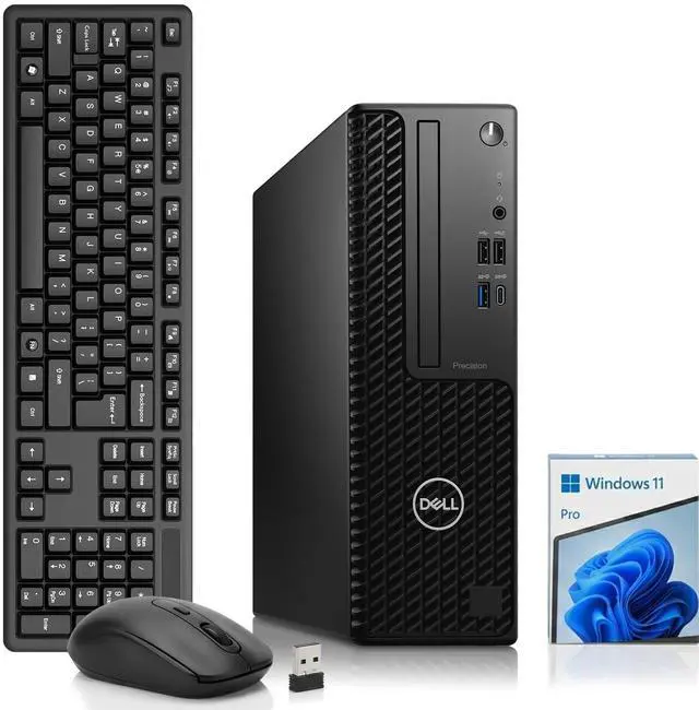 Main image of Dell Precision 3440 Business Desktop Computer PC, Intel Core i5-10500 3.10GHz, 12MB Smart Cache, 32GB DDR4 RAM, 512GB SSD, Display Port, Built-in Wi-Fi, Wireless Keyboard & Mouse, Window 11 Pro