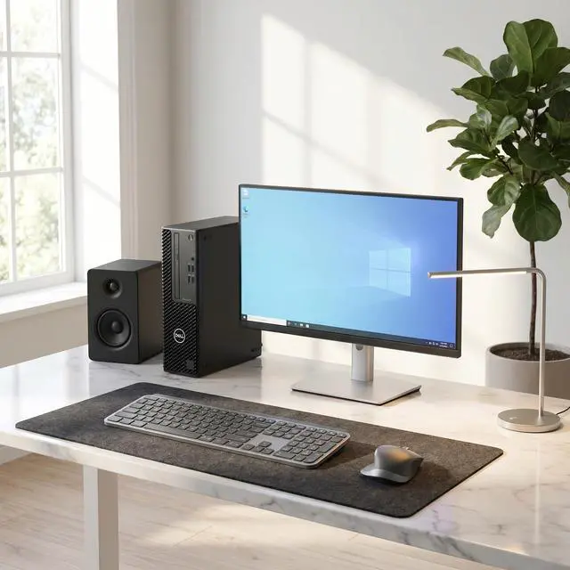 Alt view image 6 of 6 - Dell Precision 3440 Business Desktop Computer PC, Intel Core i5-10500 3.10GHz, 12MB Smart Cache, 32GB DDR4 RAM, 512GB SSD, Display Port, Built-in Wi-Fi, Wireless Keyboard & Mouse, Window 11 Pro