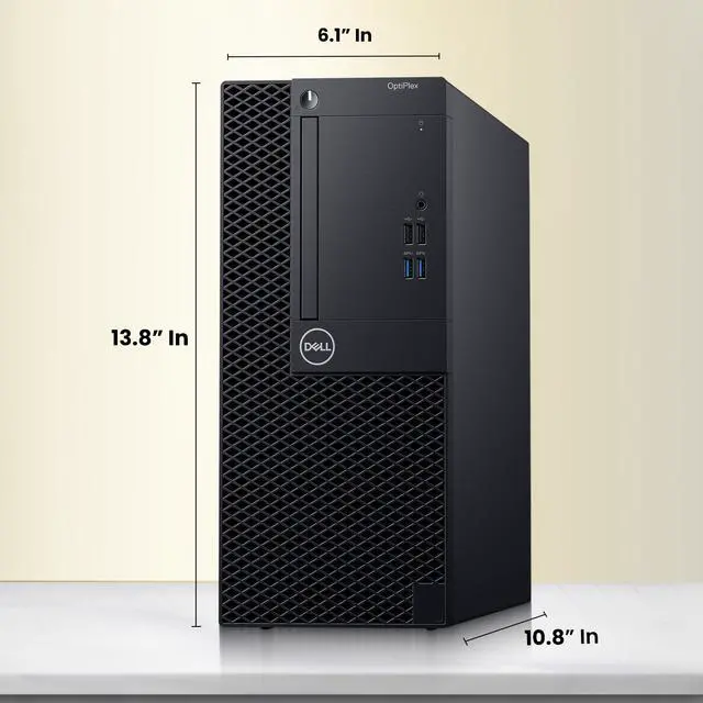 Alt view image 4 of 5 - Dell OptiPlex Business Desktop Tower PC, Intel Core i5-9500 3.00GHz, 9MB Cache Memory, 16GB DDR4 RAM, 256GB SSD, HDMI, Display Port, Wireless Keyboard & Mouse, Wi-Fi, Windows 11 Pro (Refurbished)
