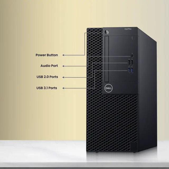 Alt view image 2 of 5 - Dell OptiPlex Business Desktop Tower PC, Intel Core i5-9500 3.00GHz, 9MB Cache Memory, 16GB DDR4 RAM, 512GB SSD, HDMI, Display Port, Wireless Keyboard & Mouse, Wi-Fi, Windows 11 Pro (Refurbished)