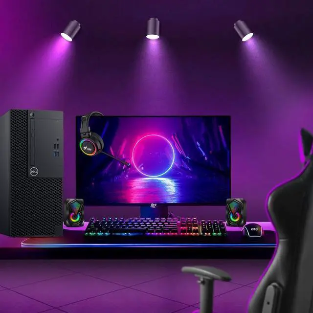 Alt view image 5 of 6 - Dell Gaming Desktop Computer Tower PC, Intel Core i5-8500 3.00GHz, 9MB Smart Cache, 16GB DDR4 RAM, 512GB SSD, NVIDIA GeForce GTX 1050Ti, Display Port, HDMI, WiFi, RGB Keyboard & Mouse, Windows 11 Pro