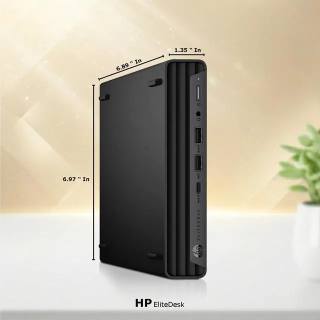 Alt view image 3 of 6 - HP EliteDesk 800 G6 Tiny Mini Desktop Business Computer PC, Intel Core i7 10700T 2.00GHz, 8GB DDR4 RAM, 256GB SSD, Intel UHD Graphics 630, DisplayPort, Keyboard and Mouse, Wi-Fi, Windows 11 Pro