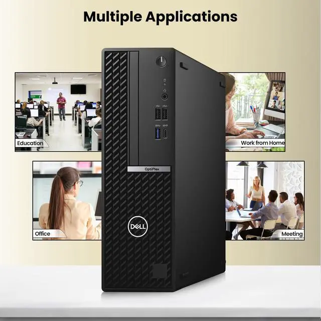 Alt view image 6 of 6 - Dell Optiplex 7080 Business Desktop Computer PC, Intel Core i5-10500 3.10GHz, 12MB Intel Smart Cache Memory, 16GB DDR4 RAM, 256GB SSD, Display Port, Keyboard & Mouse, WiFi, Window 11 Pro