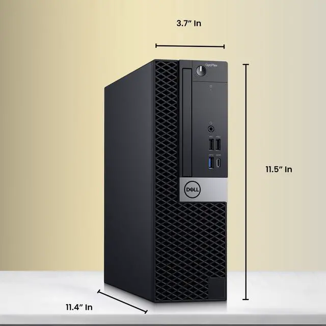Alt view image 3 of 5 - Dell Optiplex 5070 Business Desktop Computer PC, Intel Core i7-9700 Upto 4.70GHz, 12MB Cache, 8GB DDR4 RAM, 128GB SSD, 500GB HDD, Wireless Keyboard and Mouse, Wi-Fi Adapter, Windows 11 Pro