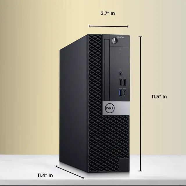 Alt view image 3 of 5 - Dell OptiPlex 7070 Business Desktop Computer PC, Intel Core i7-9700 Up to 4.70GHz, 12MB Cache, 8GB DDR4 RAM, 256GB SSD, 500GB HDD, Wireless Keyboard and Mouse, Wi-Fi Adapter, Windows 11 Pro