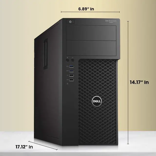 Alt view image 4 of 6 - Dell Precision 3620 Desktop Gaming Tower PC, Intel Core i7-6700, 16GB RAM, 512GB SSD, NVIDIA GT 1030, HDMI, Display Port, RGB Keyboard and Mouse, Wi-Fi, Window 11 Pro (Refurbished)