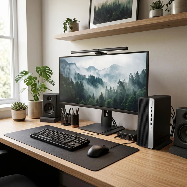 Alt view image 6 of 6 - HP Prodesk 600 G5 Business Desktop Computer, Intel Core i7-9700, 12 MB Intel Smart Cache, 8GB DDR4 RAM, 256GB SSD, 500GB HDD, Wireless Keyboard and Mouse, WiFi, Windows 11 Pro, Home and office PC