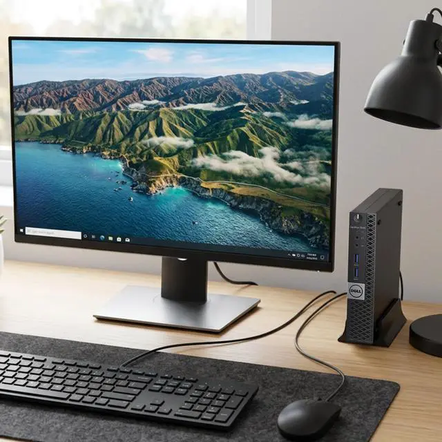 Alt view image 4 of 5 - Dell OptiPlex 3040 Desktop Micro PC, Intel Core i7-6700T , 8GB RAM, 256GB SSD, 24 Inch LED Monitor, Wireless Keyboard and Mouse, Wi-Fi, Windows 11 Professional, Home and office PC