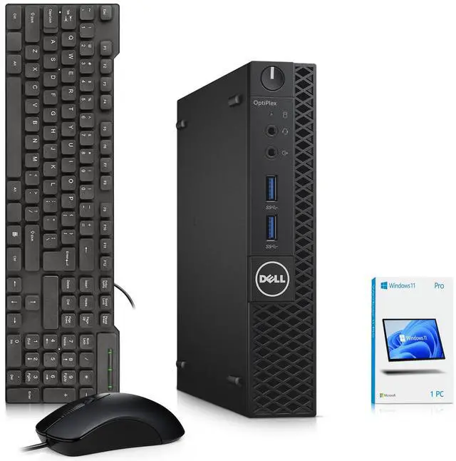 Main image of Dell OptiPlex 3050 Tiny Desktop Computer, Intel Core i7-7700T, 8GB RAM, 512GB SSD, Wi-Fi, Keyboard & Mouse, Windows 11 Pro, Mini PC for Home, Office & Business (Renewed)