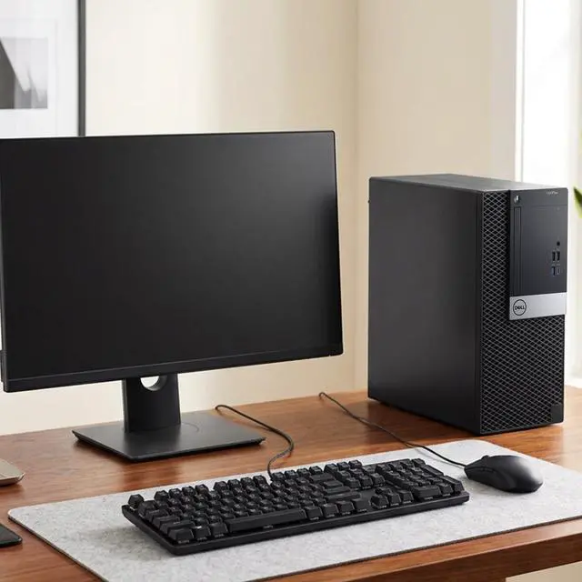 Alt view image 5 of 6 - Dell OptiPlex 7060 Business Desktop Computer Tower, Intel Core i5-8500 (3.00 GHz), 32GB DDR4 RAM, 256GB SSD, Keyboard and Mouse, Built-in WiFi, Window 11 Professional, Home and office PC (Refurbished)