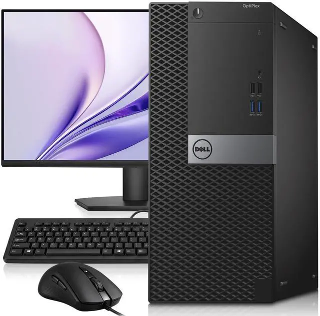 Main image of Dell OptiPlex 3040 Business Desktop Computer PC Intel Quad Core i7-6700 up to 4.00GHz, 8GB Ram, 256GB SSD, 24 Inch LED Monitor, Wi-Fi, Keyboard & Mouse, Windows 11 Pro, Home and Office PC (Renewed)
