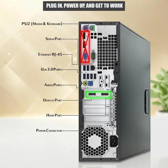 Alt view image 2 of 6 - HP EliteDesk 800 G2 RGB Gaming Computer PC, Intel Core i7-6700 Quad Core up to 4.00 GHz, 16GB DDR4 RAM, 256GB SSD, 24 Inch LED Monitor, AMD Radeon RX 550, RGB Keyboard & Mouse, Wi-Fi, Windows 11 Pro