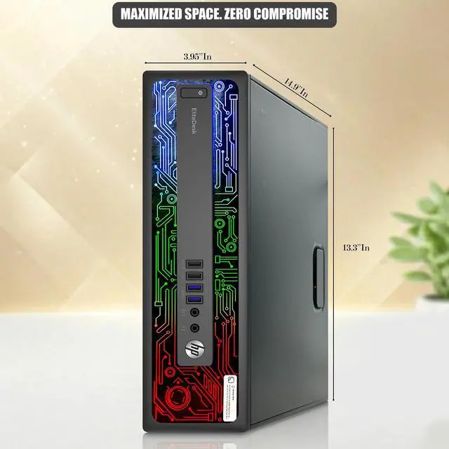 Alt view image 3 of 6 - HP EliteDesk 800 G2 RGB Gaming Computer PC, Intel Core i7-6700 Quad Core up to 4.00 GHz, 16GB DDR4 RAM, 256GB SSD, 24 Inch LED Monitor, AMD Radeon RX 550, RGB Keyboard & Mouse, Wi-Fi, Windows 11 Pro