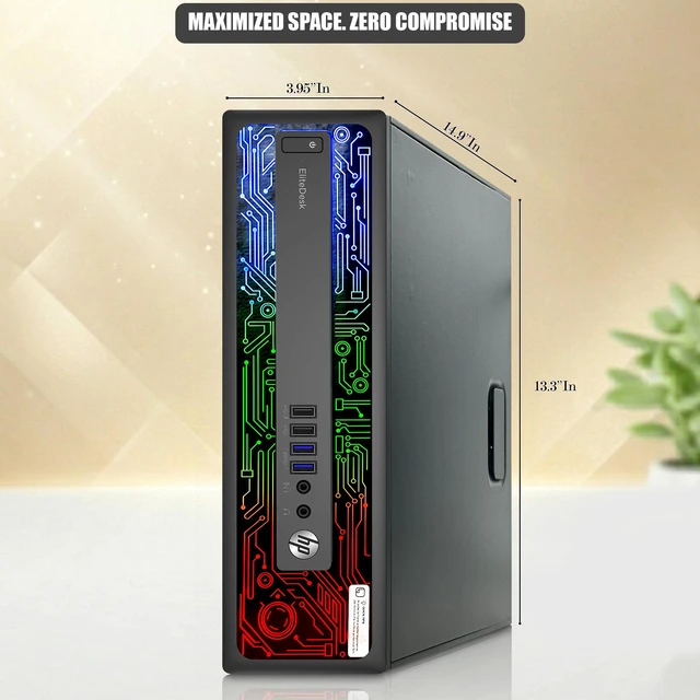 Alt view image 4 of 6 - HP Elitedesk 800 G2 RGB Gaming Computer, Intel Core i7-6700, 8 MB Intel Smart Cache, 16GB DDR4 RAM, 256GB SSD, NVIDIA GTX 1050, RGB Keyboard and Mouse, Wi-Fi, Windows 11 Pro, Desktop Gaming PC