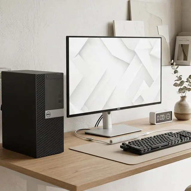 Alt view image 5 of 6 - Dell 5040 Desktop Tower PC, Intel Core i7-6700, 8GB RAM, 512GB SSD, HDMI, Display Port, Wireless Keyboard and Mouse, Built-in Wi-Fi, Windows 11 Pro, Business Computer (Renewed)