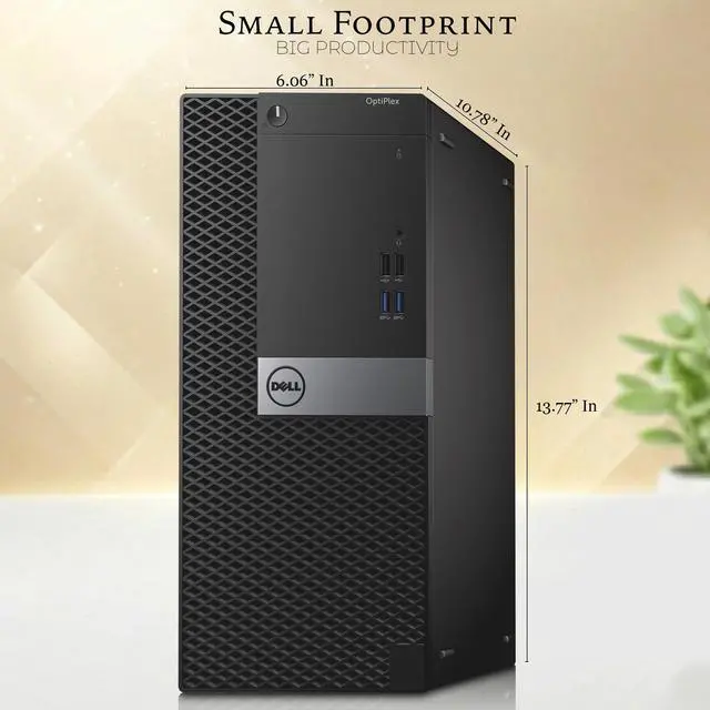 Alt view image 4 of 6 - Dell 5040 Desktop Tower PC, Intel Core i7-6700, 16GB RAM, 2TB SSD, Wireless Keyboard and Mouse, Built-in Wi-Fi, Windows 11 Pro, Desktop Computer, Home and Office PC (Renewed)