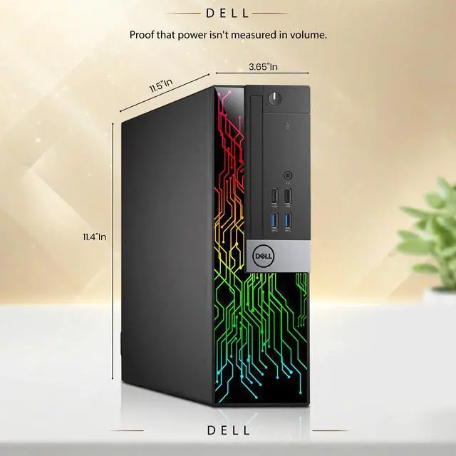 Alt view image 4 of 6 - Dell 3040 RGB Gaming Desktop PC, Intel Core i5-6500, 8GB Ram, 1TB SSD, AMD Radeon RX-550 Graphics Card, RGB Keyboard and Mouse, RGB Sound bar, Wi-Fi, Windows 11 Pro (Refurbished)
