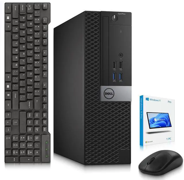 Main image of Dell OptiPlex 5040 Business Desktop PC, Intel Core i7-6700 Up to 4.00GHz, 8MB Cache Memory, 16GB RAM, 1TB SSD, Wireless Keyboard and Mouse, Built-in Wi-Fi, Windows 11 Professional (Renewed)
