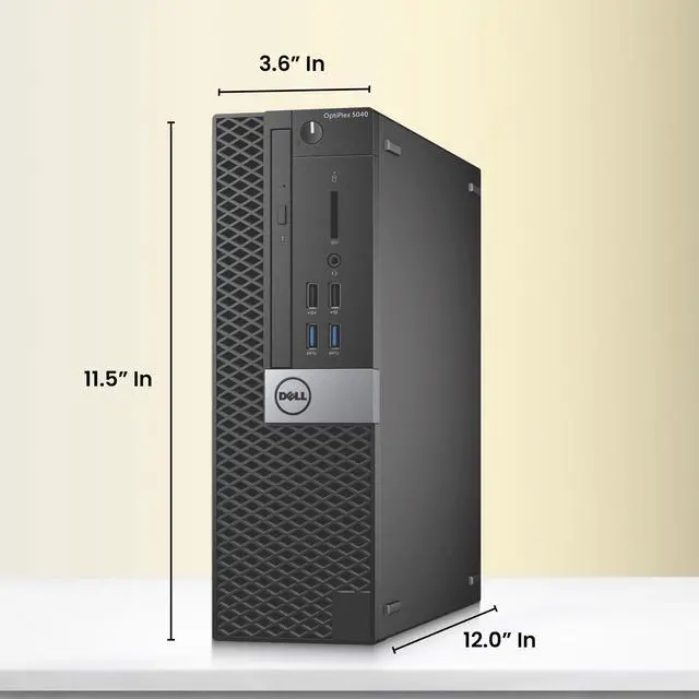 Alt view image 3 of 5 - Dell OptiPlex 5040 Business Desktop PC, Intel Core i7-6700 Up to 4.00GHz, 8MB Cache Memory, 16GB RAM, 1TB SSD, Wireless Keyboard and Mouse, Built-in Wi-Fi, Windows 11 Professional (Renewed)