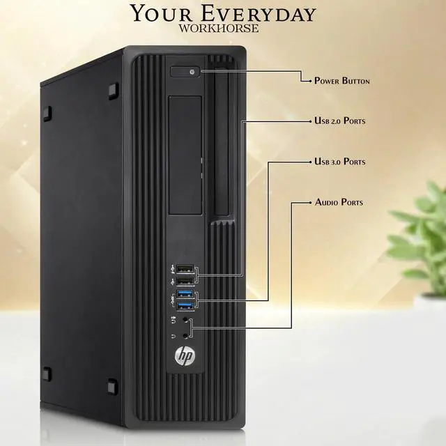 Alt view image 2 of 6 - HP Z240 Business Workstation PC, Intel Core i5-6500 up to 3.60GHz, 16GB DDR4 RAM, 2TB SSD, Wireless Keyboard and Mouse, Built-in Wi-Fi, Desktop Computer, Home and office PC (Refurbished)