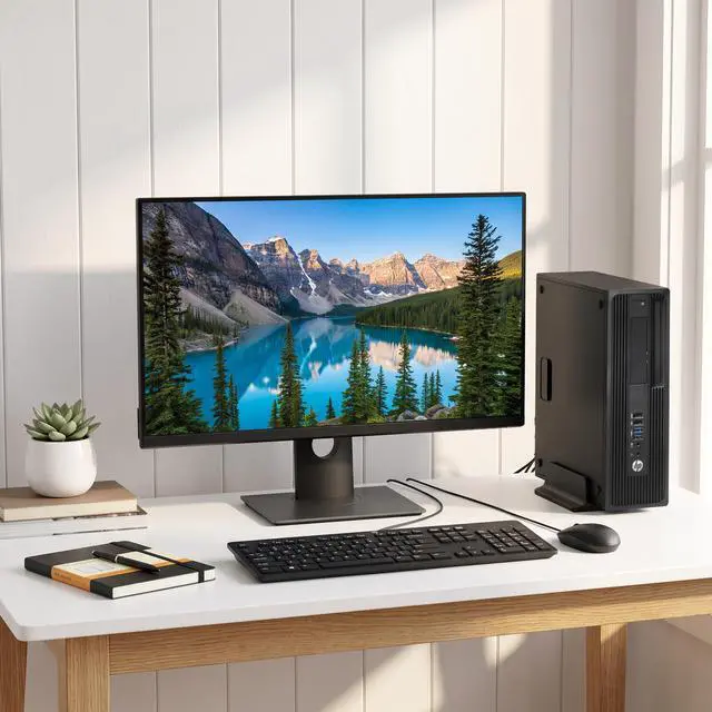 Alt view image 5 of 6 - HP Z240 Business Workstation PC, Intel Core i5-6500 up to 3.60GHz, 16GB DDR4 RAM, 2TB SSD, Wireless Keyboard and Mouse, Built-in Wi-Fi, Desktop Computer, Home and office PC (Refurbished)