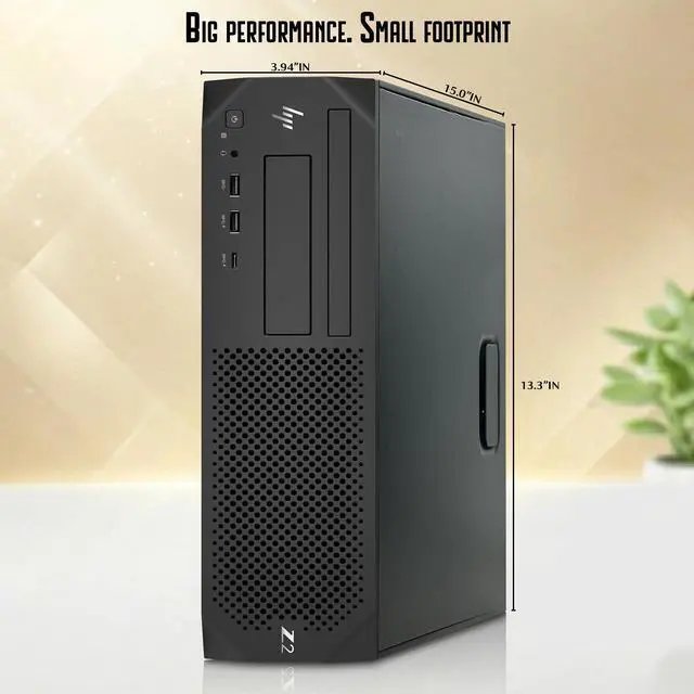 Alt view image 4 of 6 - HP Z2 G4 Business Workstation Computer PC, Intel Core i5-8500 up to 4.10GHz, 9MB Intel Cache Memory, 16GB DDR4 RAM, 256GB SSD, Wireless Keyboard and Mouse, Built-in Wi-Fi, Home and office PC