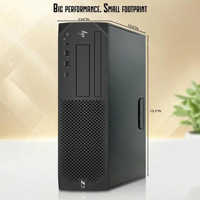 Alt view image 4 of 6 - HP Z2 G4 Business Workstation Computer PC, Intel Core i5-8500 up to 4.10GHz, 16GB DDR4 RAM, 256GB SSD, 24 Inch LED Monitor, Wireless Keyboard and Mouse, Built-in WiFi, Home and office PC (Refurbished)