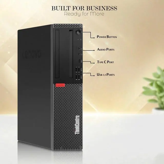 Alt view image 2 of 6 - Lenovo M720 Desktop Computer PC, Intel Core i7-9700 Up to 4.70GHz, 12MB Intel Smart Cache, 8GB RAM, 256GB SSD, Intel UHD Graphics, Keyboard and Mouse, Built-in WiFi, Windows 11 Pro (Refurbished)