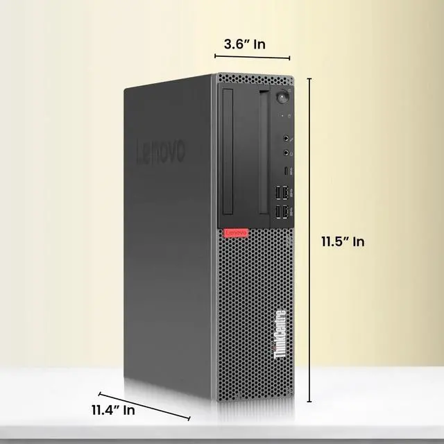 Alt view image 4 of 6 - Lenovo M720 Desktop Computer PC, Intel Core i7-9700 Up to 4.70GHz, 12MB Intel Smart Cache, 8GB RAM, 256GB SSD, Intel UHD Graphics, Keyboard and Mouse, Built-in WiFi, Windows 11 Pro (Refurbished)