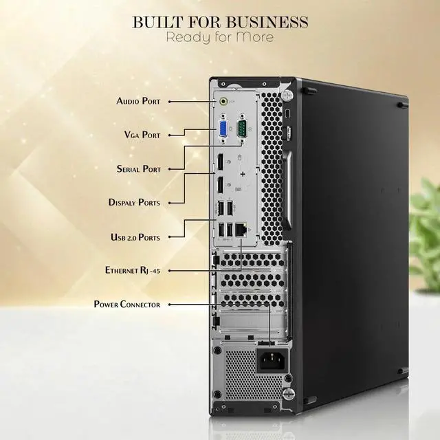 Alt view image 3 of 6 - Lenovo M720 Desktop Computer PC, Intel Core i7-9700 Up to 4.70GHz, 12MB Intel Smart Cache, 8GB RAM, 256GB SSD, Intel UHD Graphics, Keyboard and Mouse, Built-in WiFi, Windows 11 Pro (Refurbished)