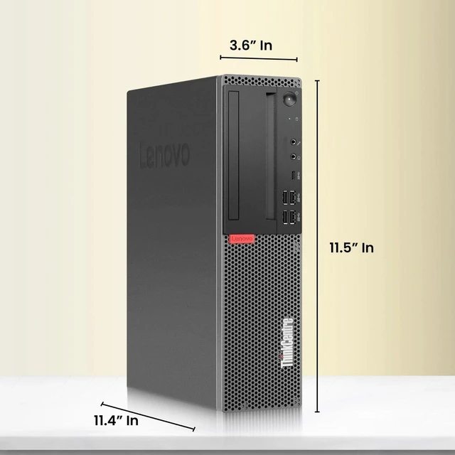 Alt view image 4 of 6 - Lenovo M720 Business Desktop Computer PC, Intel Core i7-9700 Up to 4.70GHz, 12MB Intel Smart Cache, 16GB RAM, 128GB SSD, 1TB HDD , Keyboard and Mouse, Built-in WiFi, Windows 11 Pro (Refurbished)