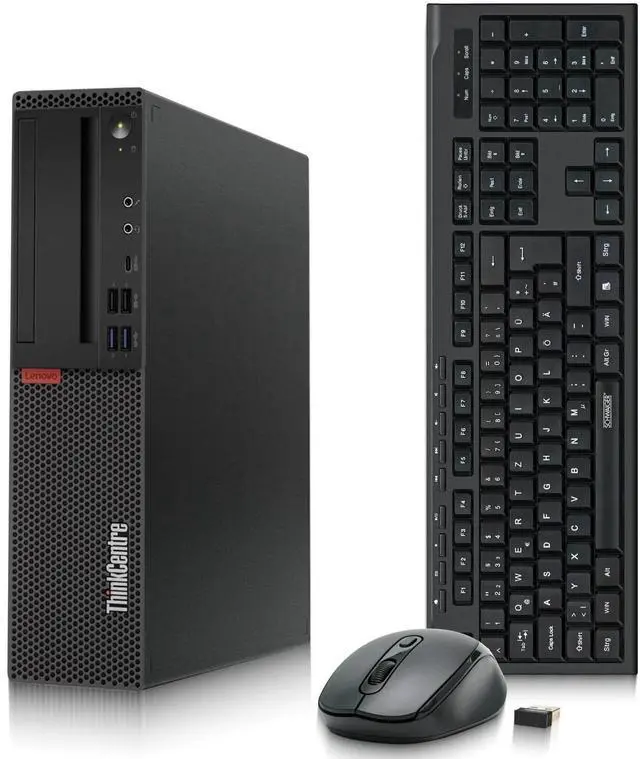 Main image of Lenovo M720 Business Desktop Computer PC, Intel Core i7-9700 Up to 4.70GHz, 12MB Intel Smart Cache, 16GB RAM, 512GB SSD, , Wireless Keyboard and Mouse, Built-in WiFi, Windows 11 Pro (Refurbished)