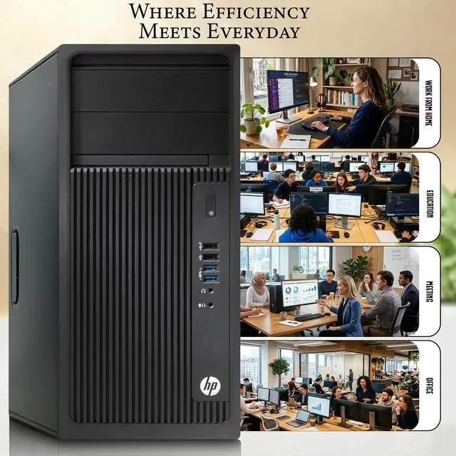 Alt view image 6 of 6 - HP Z240 Tower Computer WorkStation PC, Intel Core i5 6500 up to 3.60GHz Processor, 8GB DDR4 Ram, 256GB SSD, 2 Display Ports, Wireless Keyboard & Mouse, Built-in Wifi, Windows 11 Pro (Renewed)