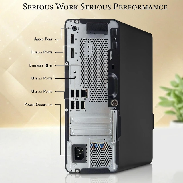 Alt view image 3 of 6 - HP Prodesk 600 G6 Business Computer, Intel Core i5-10500, 8GB DDR4 RAM, 256GB SSD, Intel UHD Graphics 630, Wireless Keyboard and Mouse, Wi-Fi Adapter, Windows 11 Pro, Home and Office Desktop PC