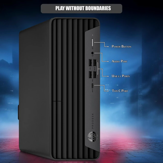 Alt view image 2 of 6 - HP Prodesk 600 G6 Gaming Desktop Computer PC, Intel Core i5-10500 10 Gen, 8GB DDR4 Ram, 1TB SSD, NVIDIA GT 1030 Graphic Card, RGB Keyboard Mouse & Headphones, Wi-Fi Adapter, Windows 11 Pro ( Renewed)