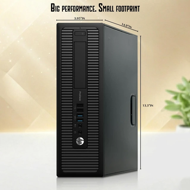 Alt view image 4 of 6 - HP Prodesk 600 G1 Desktop PC | Intel Core i5-4570 4th Gen | 8GB Ram | 128GB SSD | Intel HD Graphics | Keyboard and Mouse | Wi-Fi Adapter | Home and Office Computer | Refurbished