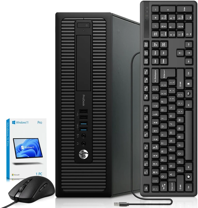 Main image of HP Prodesk 600 G1 Business Desktop PC | Intel Core i5-4570 4th Gen | 8GB Ram | 256GB SSD | Intel HD Graphics | Keyboard and Mouse | Wi-Fi Adapter | Home and Office Computer | Refurbished