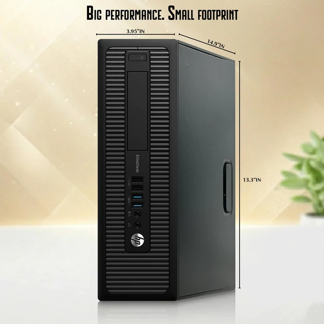 Alt view image 4 of 6 - HP EliteDesk 800 G1 Business Desktop PC | Intel Core i5-4570 4th Gen | 8GB Ram | 256GB SSD | Intel HD Graphics | Keyboard and Mouse | Wi-Fi Adapter | Home and Office Computer | Refurbished