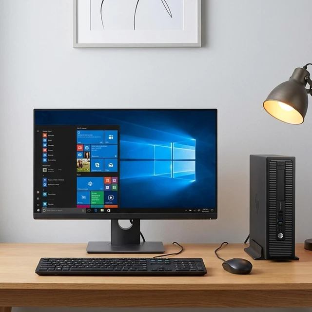 Alt view image 5 of 6 - HP EliteDesk 800 G1 Business Desktop Computer PC | Intel Core i5-4570 4th Gen | 8GB Ram | 256GB SSD | 24 Inch LED Monitor | Keyboard and Mouse | Wi-Fi Adapter | Home and Office PC | Refurbished