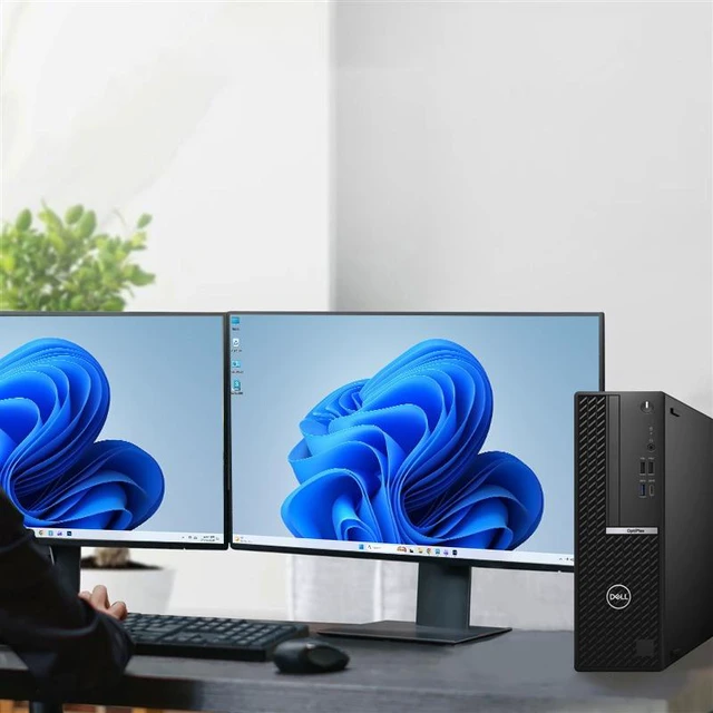 Alt view image 5 of 6 - Dell Optiplex 7080 Desktop Computer, Intel Core i5-10500 4.50GHz, 12MB Cache Memory, 16GB DDR4 RAM, 1TB SSD, Display Port, Wireless Keyboard & Mouse, Built-in WiFi, Home and Office PC, Windows 11