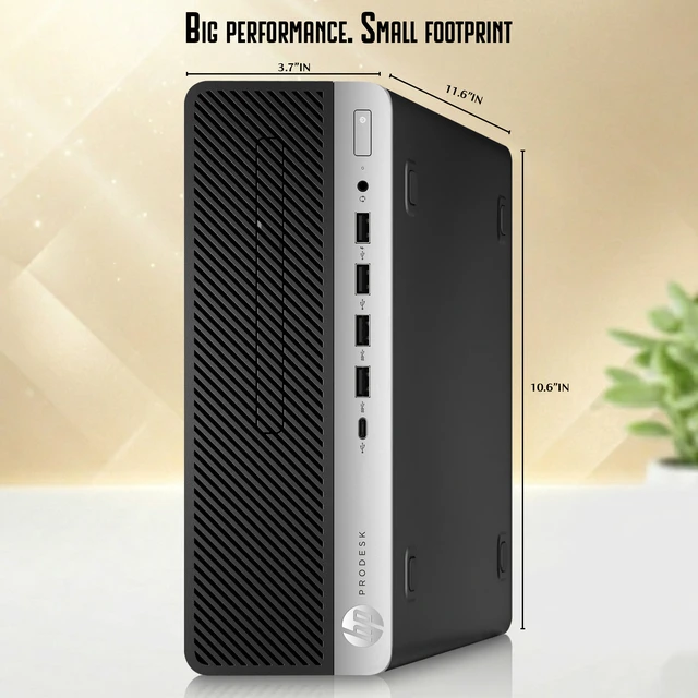 Alt view image 4 of 6 - HP Prodesk 600 G3 Business Computer PC | Intel Core i5-6500 6th Gen Up to 3.60GHz | 8GB Ram | 128GB SSD | Wireless Keyboard and Mouse | Built-in Wi-Fi | Home and Office Desktop | Renewed