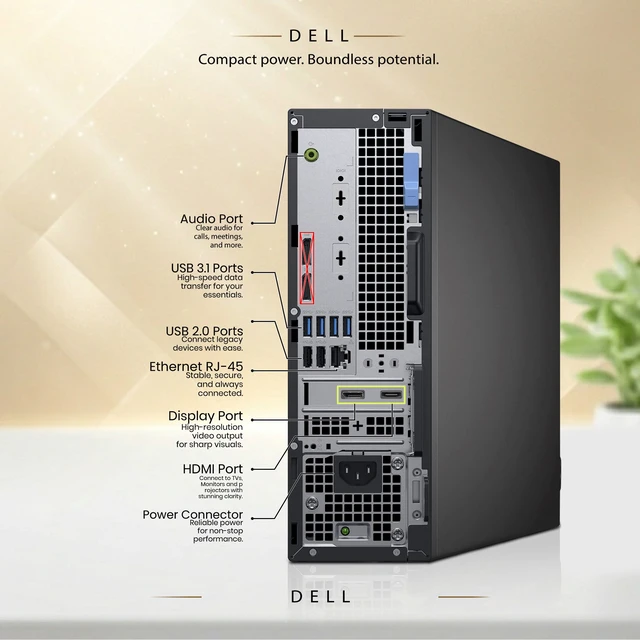 Alt view image 3 of 6 - Dell Optiplex RGB Desktop Gaming Computer, intel Core i5-8500 8th Gen, 16GB Ram 512GB SSD, AMD Radeon RX-550 Graphics Card, RGB Keyboard & Mouse, RGB Speakers, Wi-Fi Adapter, Windows 11 Professional