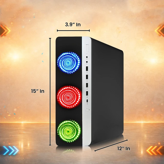 Alt view image 4 of 7 - HP 800 G3 RGB Desktop Gaming Computer, Intel Core i5-6500, 32GB DDR4 RAM, 512GB SSD, AMD Radeon Rx-550 Gaming Graphics, RGB Keyboard Mouse + RGB Headphones, Wi-Fi Adapter, Gaming PC (Refurbished)