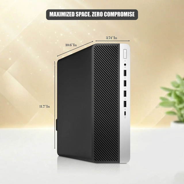Alt view image 4 of 6 - HP 600 G5 RGB Desktop Gaming PC, Intel Core i5-9500 upto 4.40GHz Speed, 16GB RAM, 256GB SSD, 24 Inch LED Monitor, AMD Radeon Rx-550 Graphic Card, RGB Keyboard and Mouse, WiFi, Windows 11 Pro (Renewed)
