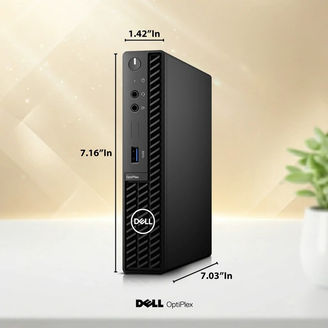 Alt view image 3 of 5 - Dell OptiPlex 3090 Desktop Mini/tiny PC, Intel Six-Core i5-10500T 2.3Ghz, 16GB Ram, 128GB SSD, Wireless Keyboard and Mouse, Wi-Fi, Home and office Computer, Windows 11 Professional (Refurbished)